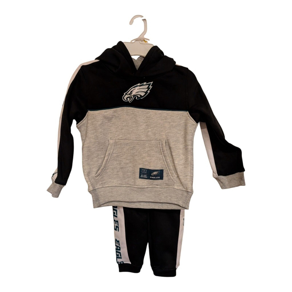 NEW NFL Ultra game Kids Philadelphia Eagles Sweatsuit set football 5-6